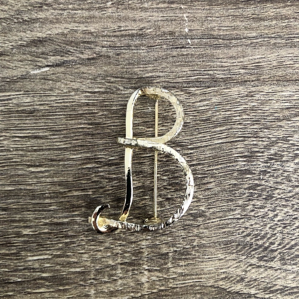 Vtg Letter B Brooch